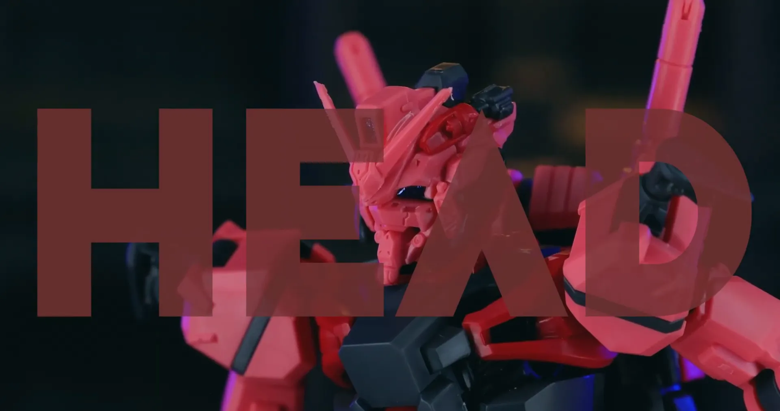 Montaje y detalles de la cabeza del Red Gundam