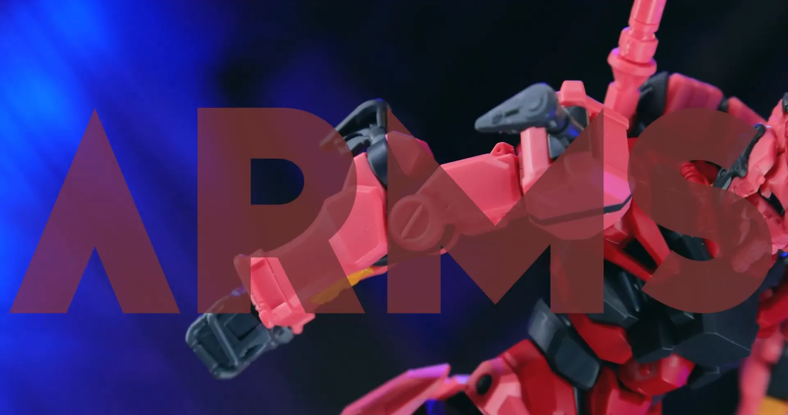 Detalle de la articulación del brazo y hombro del Red Gundam